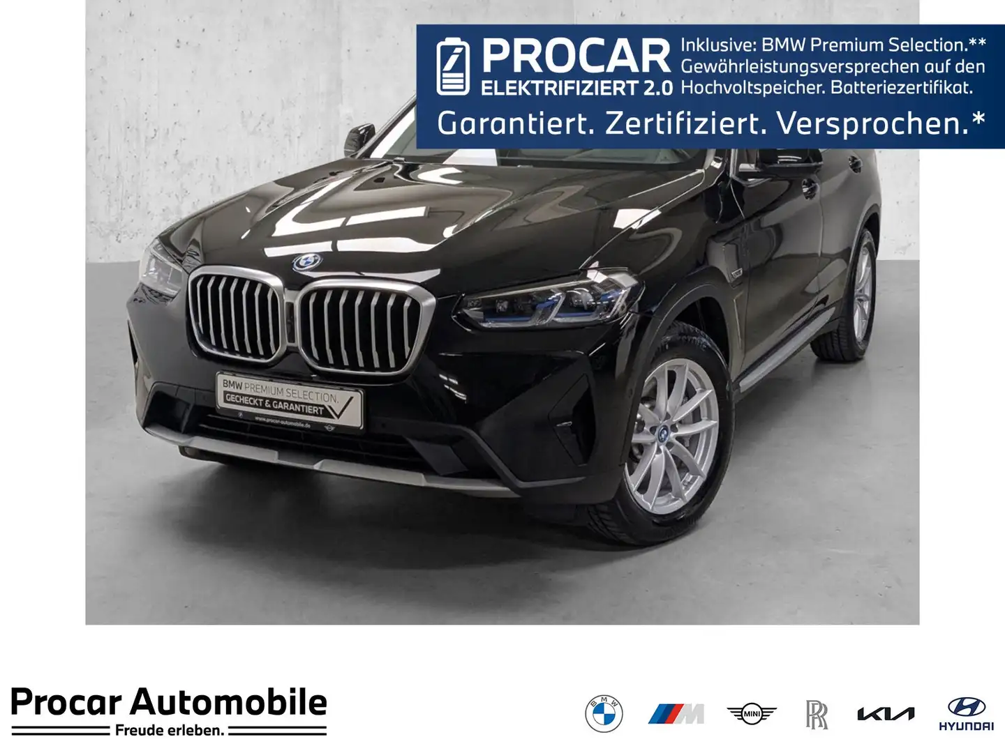 BMW X3 xDrive30e Laser HuD PA+ DA 360° HiFi DAB WLAN Shz Schwarz - 1