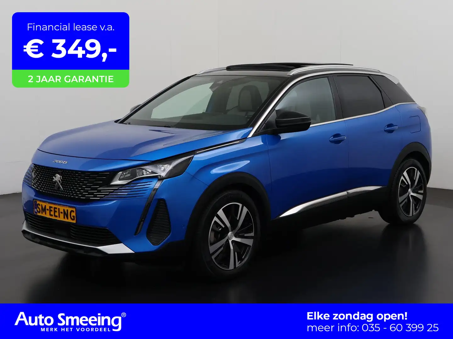 Peugeot 3008 1.6 HYbrid4 300 GT Pack | Panoramadak | Memory sto Blauw - 1