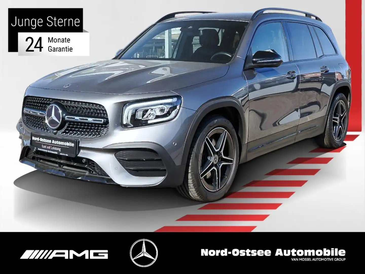 Mercedes-Benz GLB 200 d 4M AMG NIGHT DAB NAVI SITZHZG LED Grijs - 1