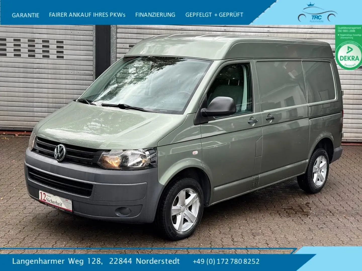 Volkswagen T5 Transporter Kasten-Kombi Kasten-Mittelhochdac Vert - 1