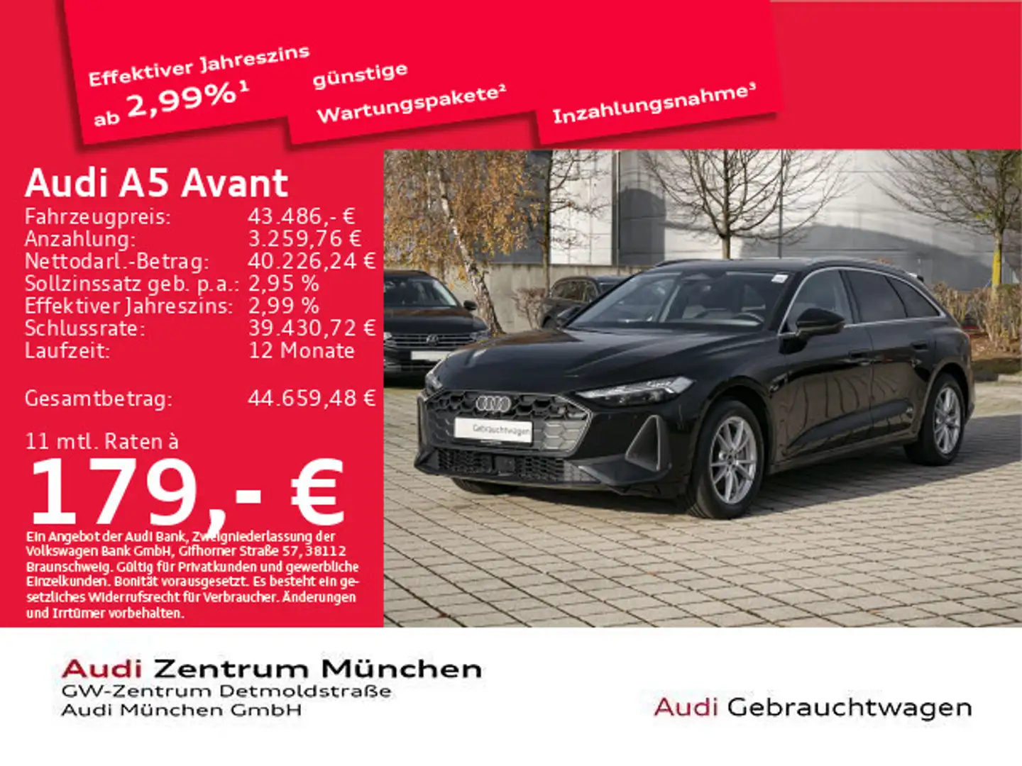 Audi A5 TFSI S tronic ACC/Navi/Matrix/Kamera Schwarz - 1