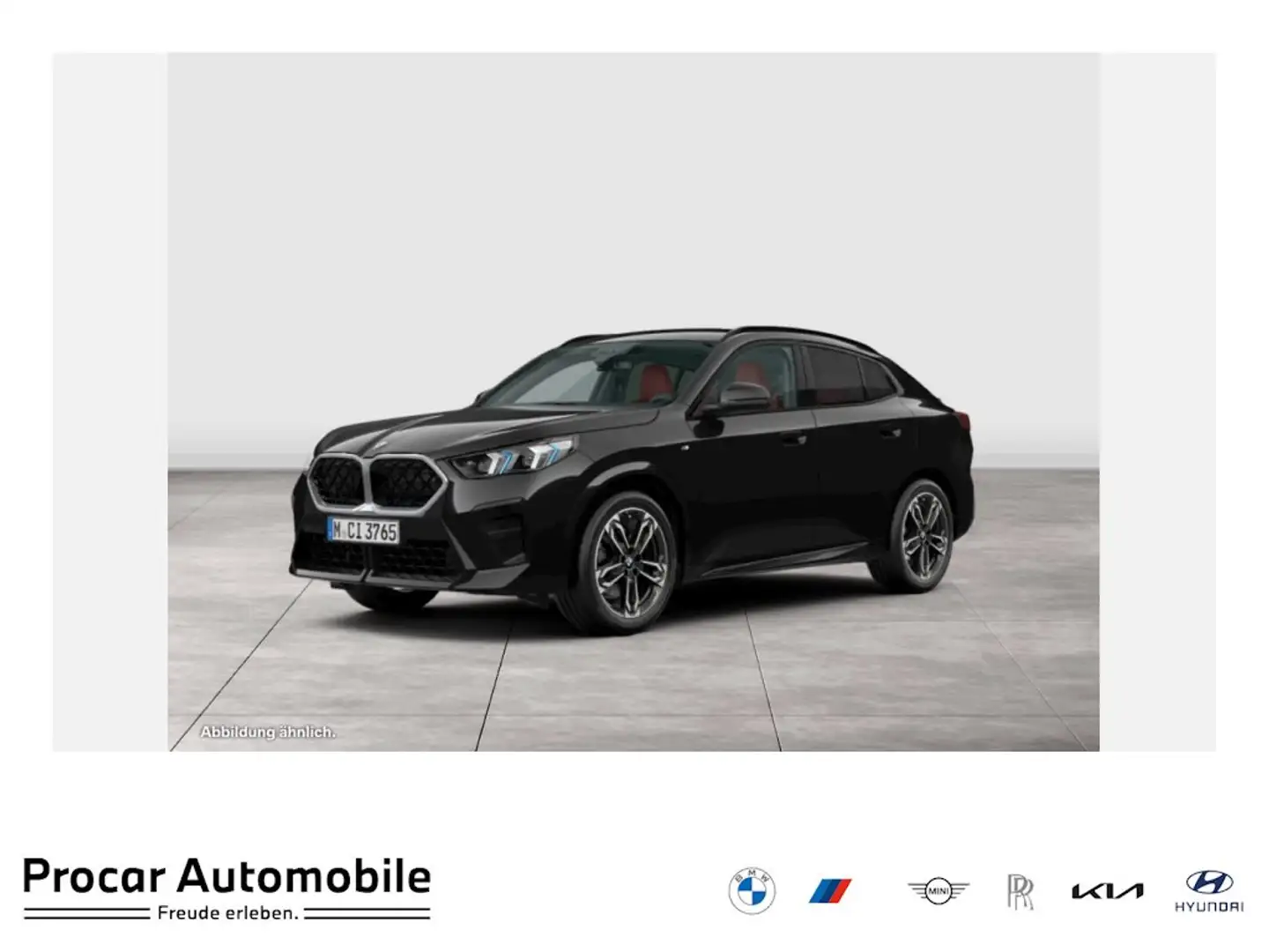 BMW X2 sDrive20i M Sport RFK NAVI LED DAB LEDER ROT Schwarz - 1