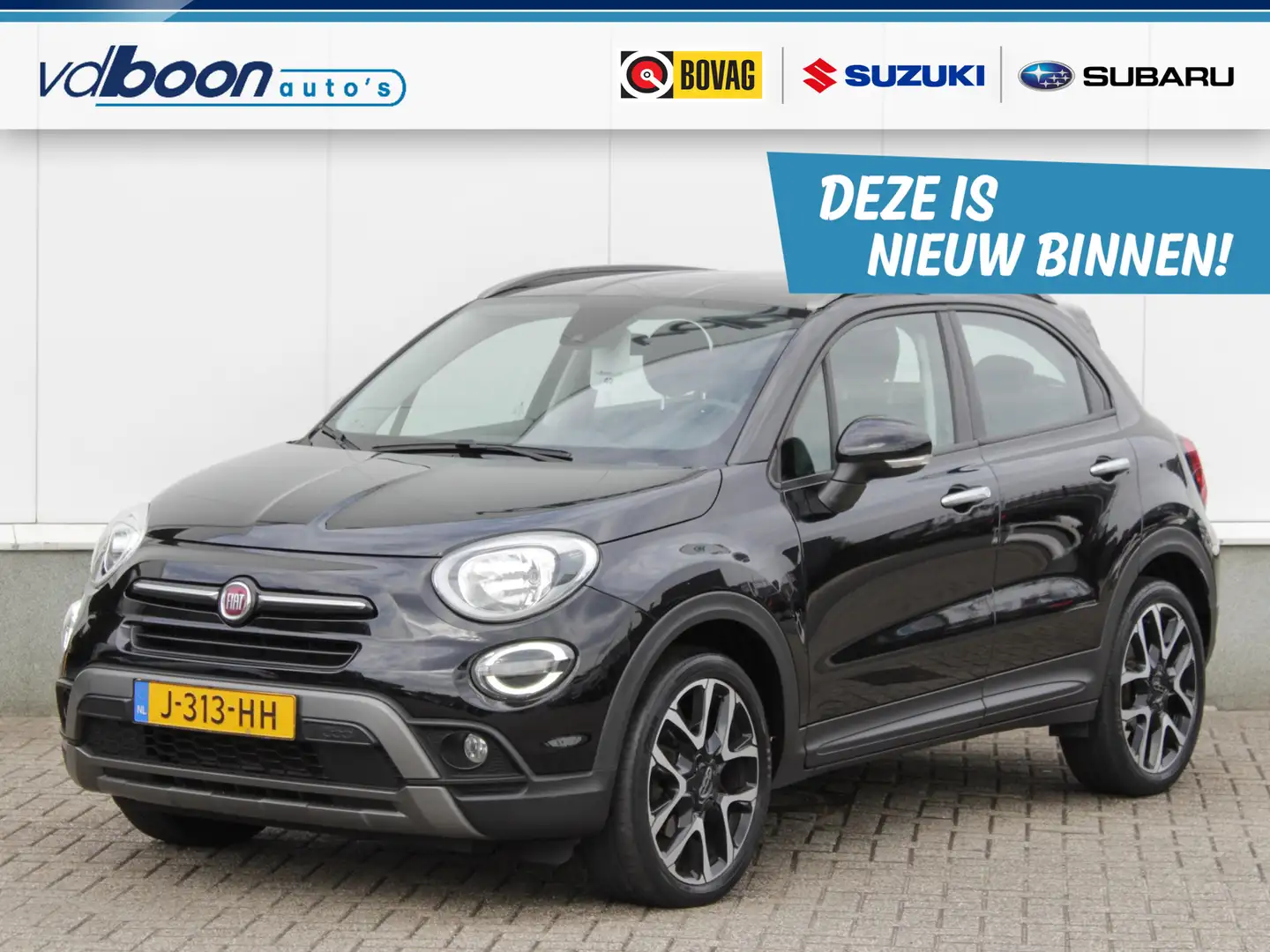 Fiat 500X Cross 1.3 GSE Cross Automaat | Navi | Cruise | Cam Noir - 1