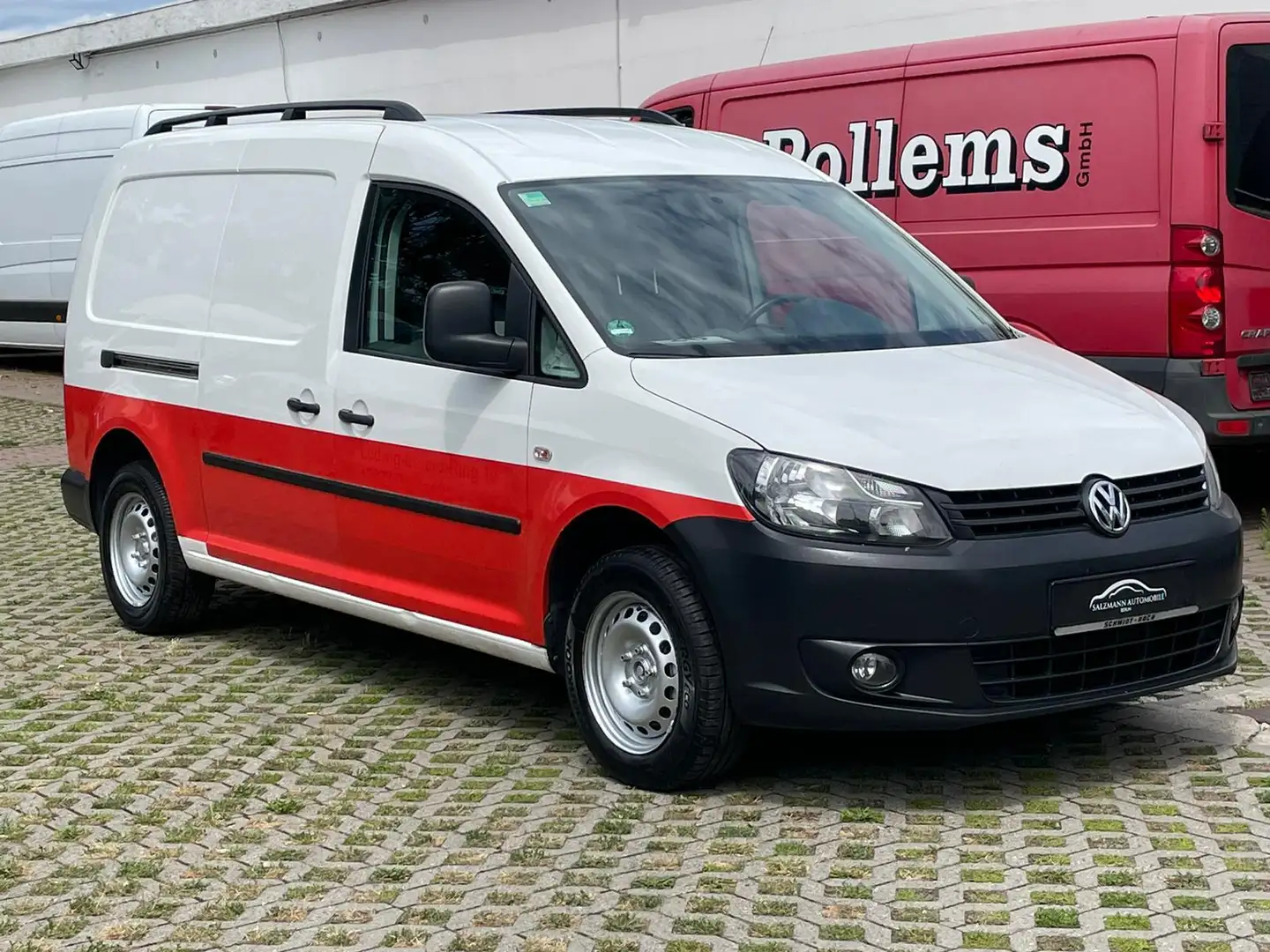 Volkswagen Caddy 1.6 TDI//KLIMA//Temp.//1.H//AHK//TOP Weiß - 2