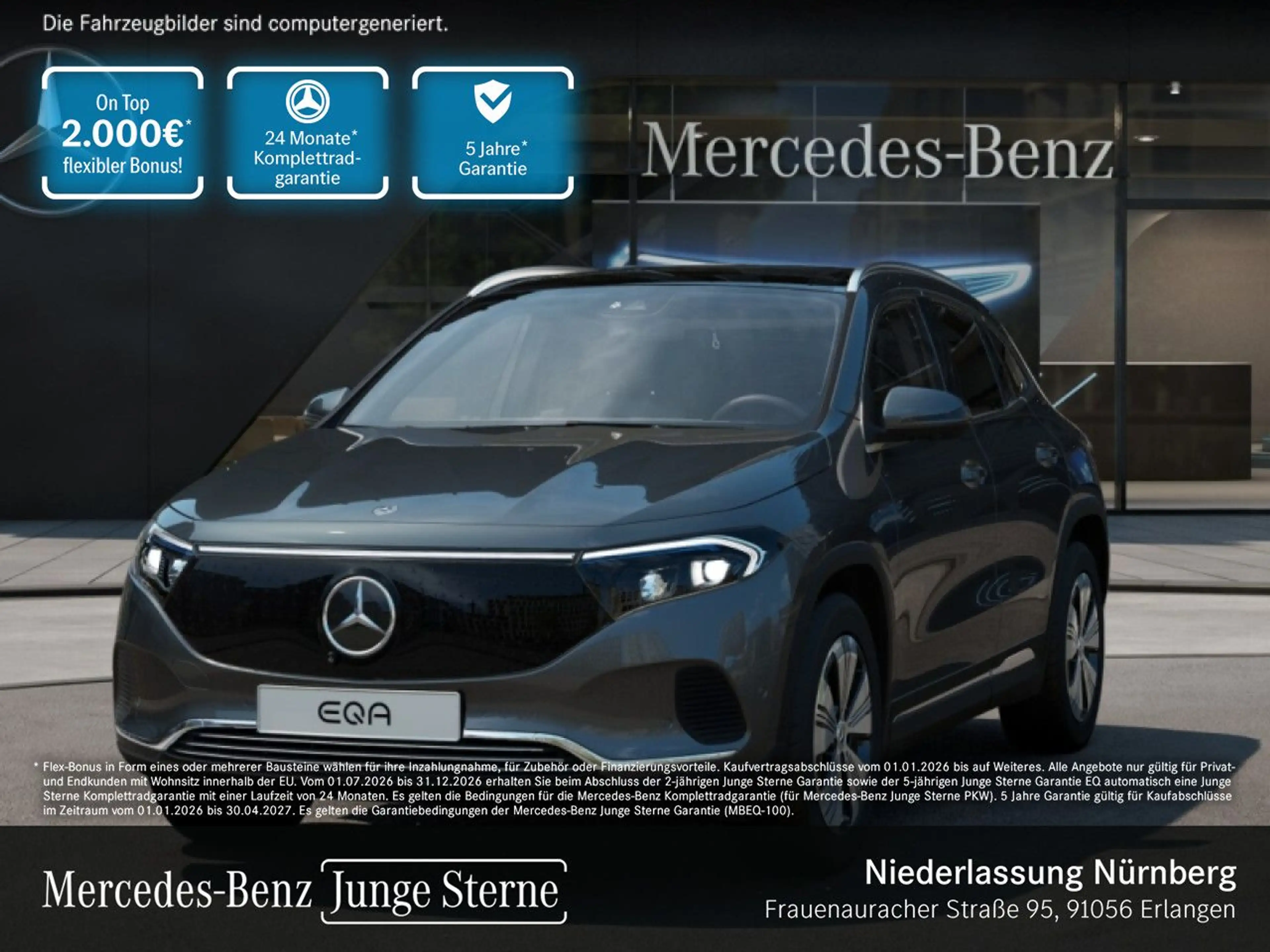 Mercedes-Benz EQA 250 PROG+ADVANCED+PANO+360+MEMORY+SPUR