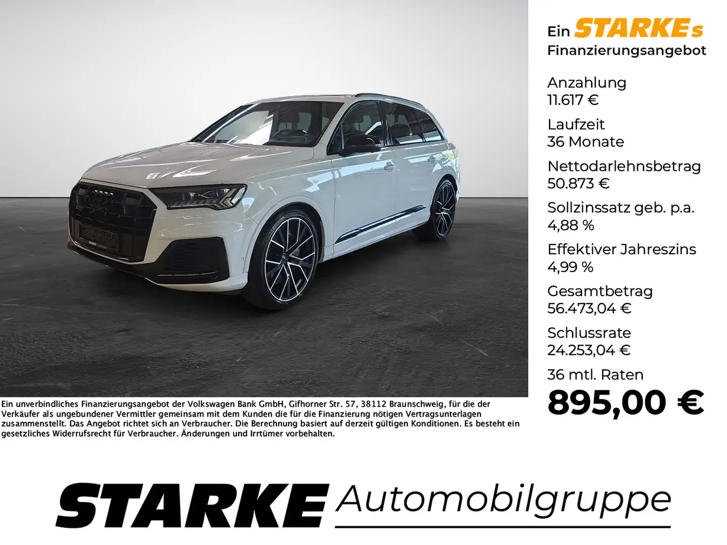 Audi SQ7 4.0 TDI tiptronic quattro Weiß - 1