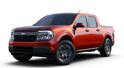 Red 2023 Ford Maverick Pickup Truck All-Wheel Drive 8-Speed Automatic