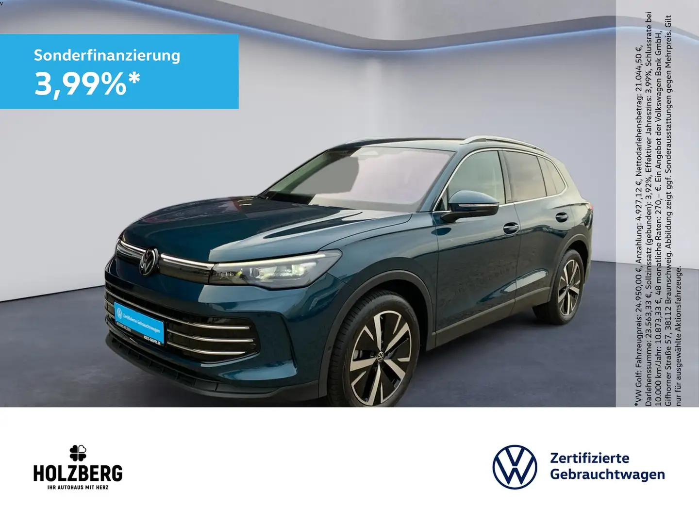 Volkswagen Tiguan 2.0 TDI Elegance DSG AHK+STHZ+NAVI Blau - 1