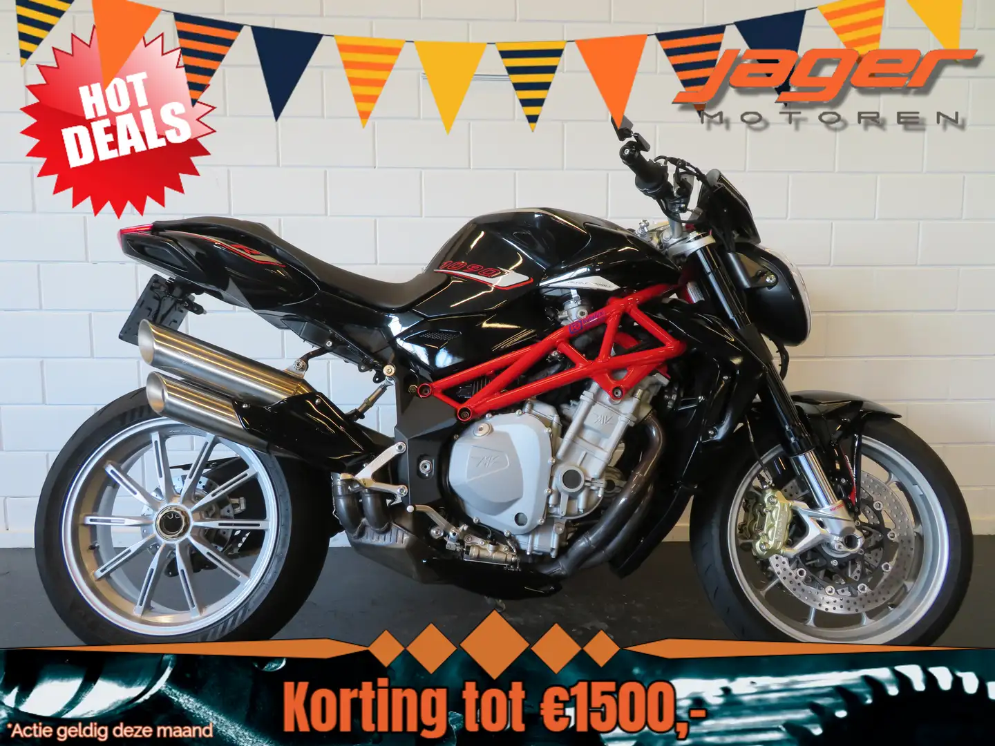 MV Agusta Brutale 1078 R ABS NIEUWSTAAT! Fekete - 1