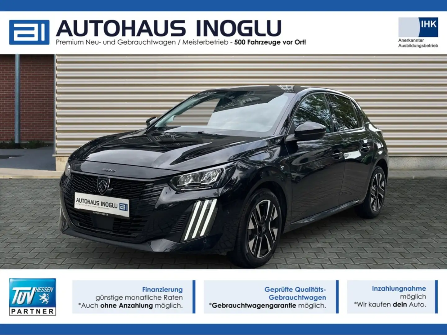 Peugeot 208 1.2 Allure Multimedia+LED+360° Kam+ACC+DAB+PDC+ Negro - 1