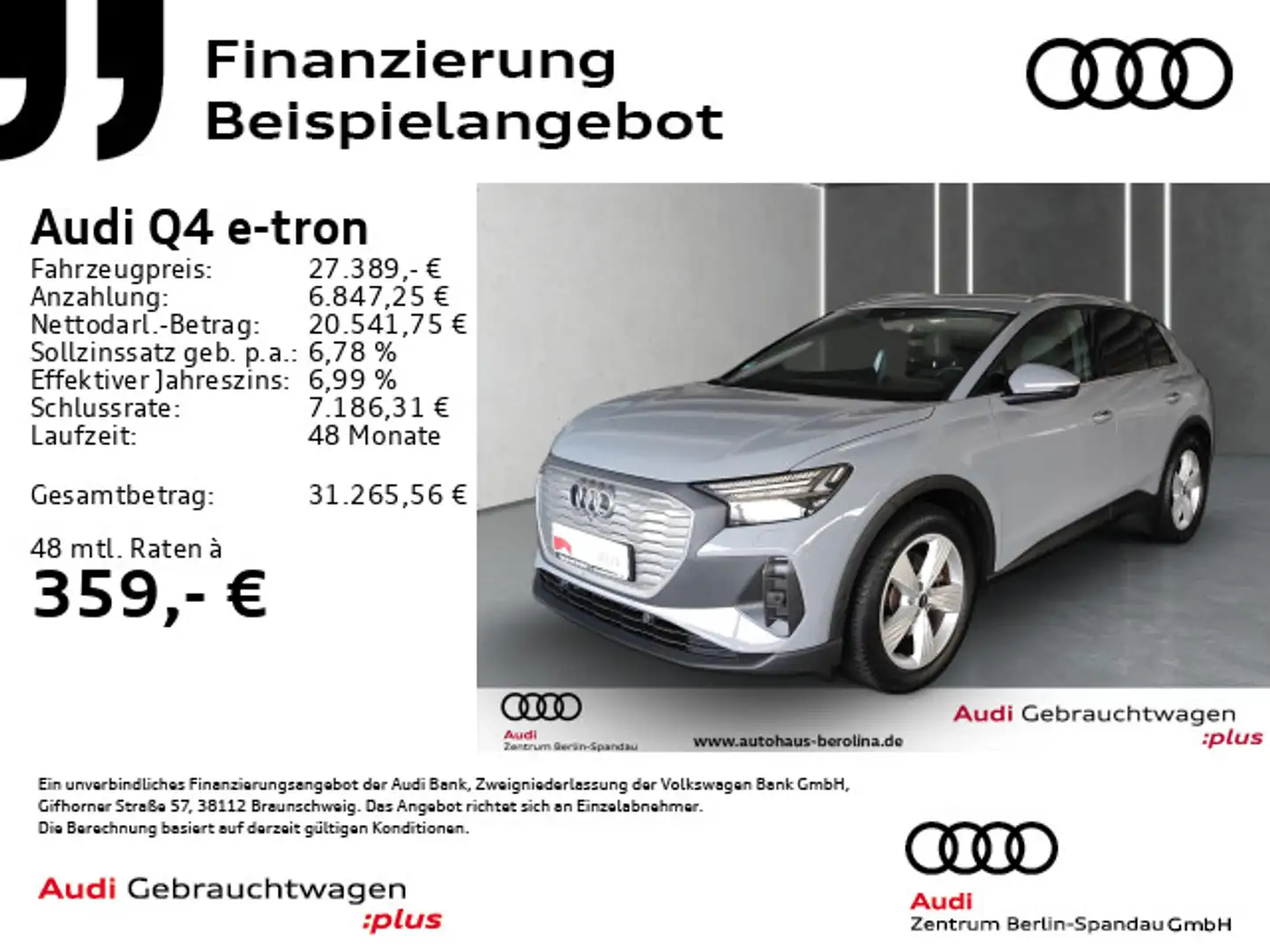 Audi Q4 e-tron 35 *MATRIX*Assist+*SHZ* Grau - 1