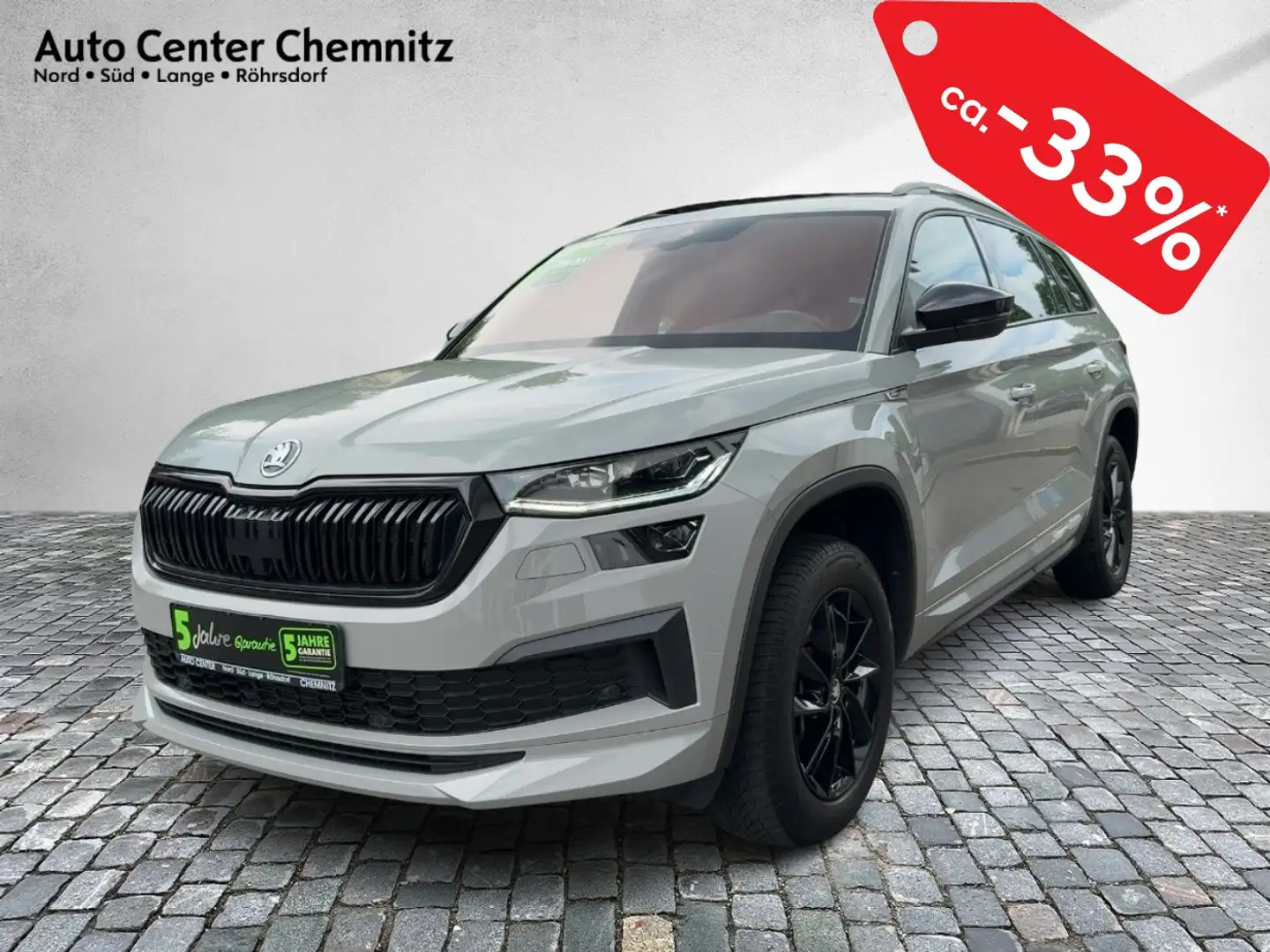 Skoda Kodiaq 2.0TSI DSG 4x4 Sportline LED/VC/Nav/Kamera Grigio - 2