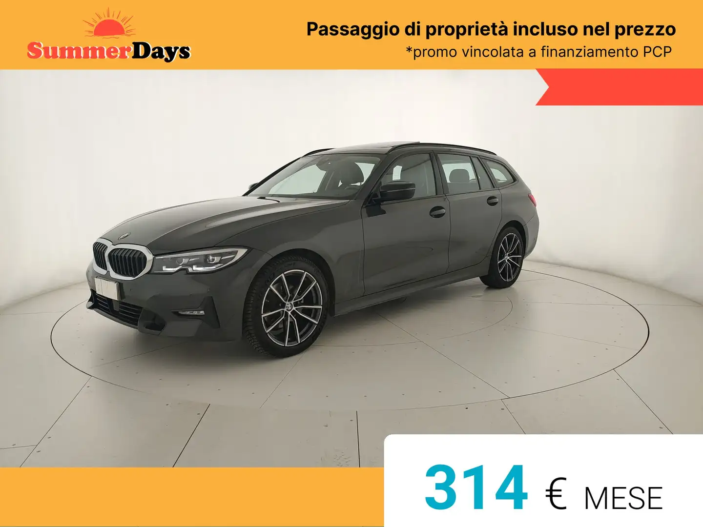 BMW 320 320d Touring Xdrive Sport Auto - TETTO - Grigio - 1