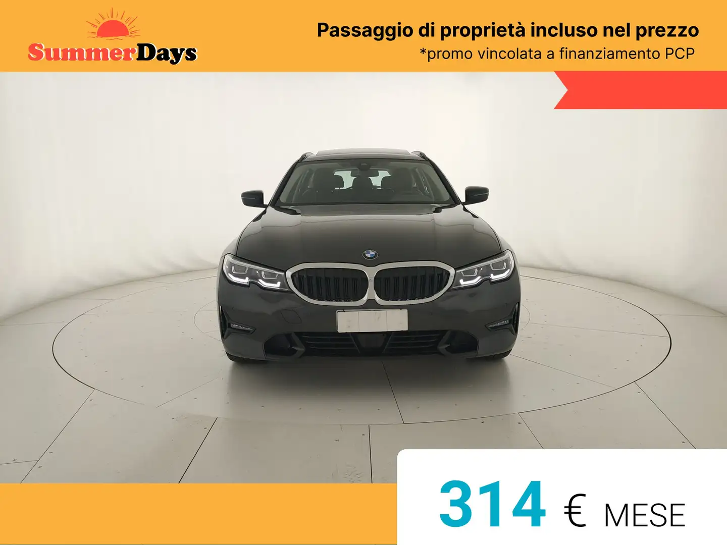 BMW 320 320d Touring Xdrive Sport Auto - TETTO - Grigio - 2
