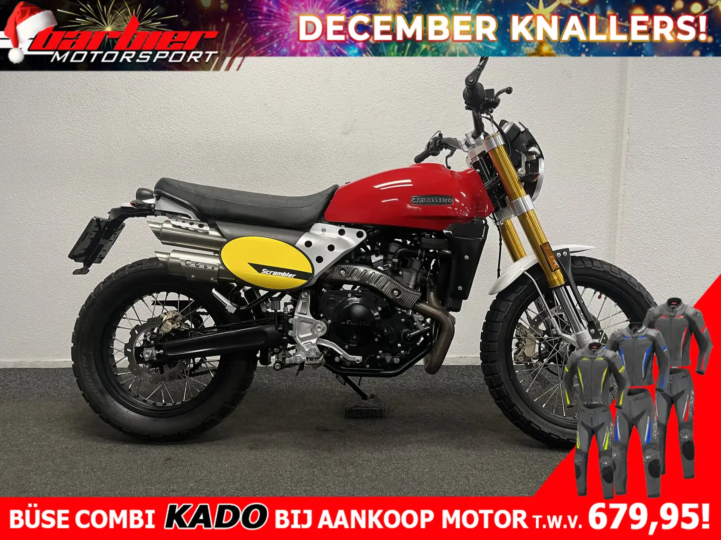 Fantic Caballero 500 SCRAMBLER Rood - 1
