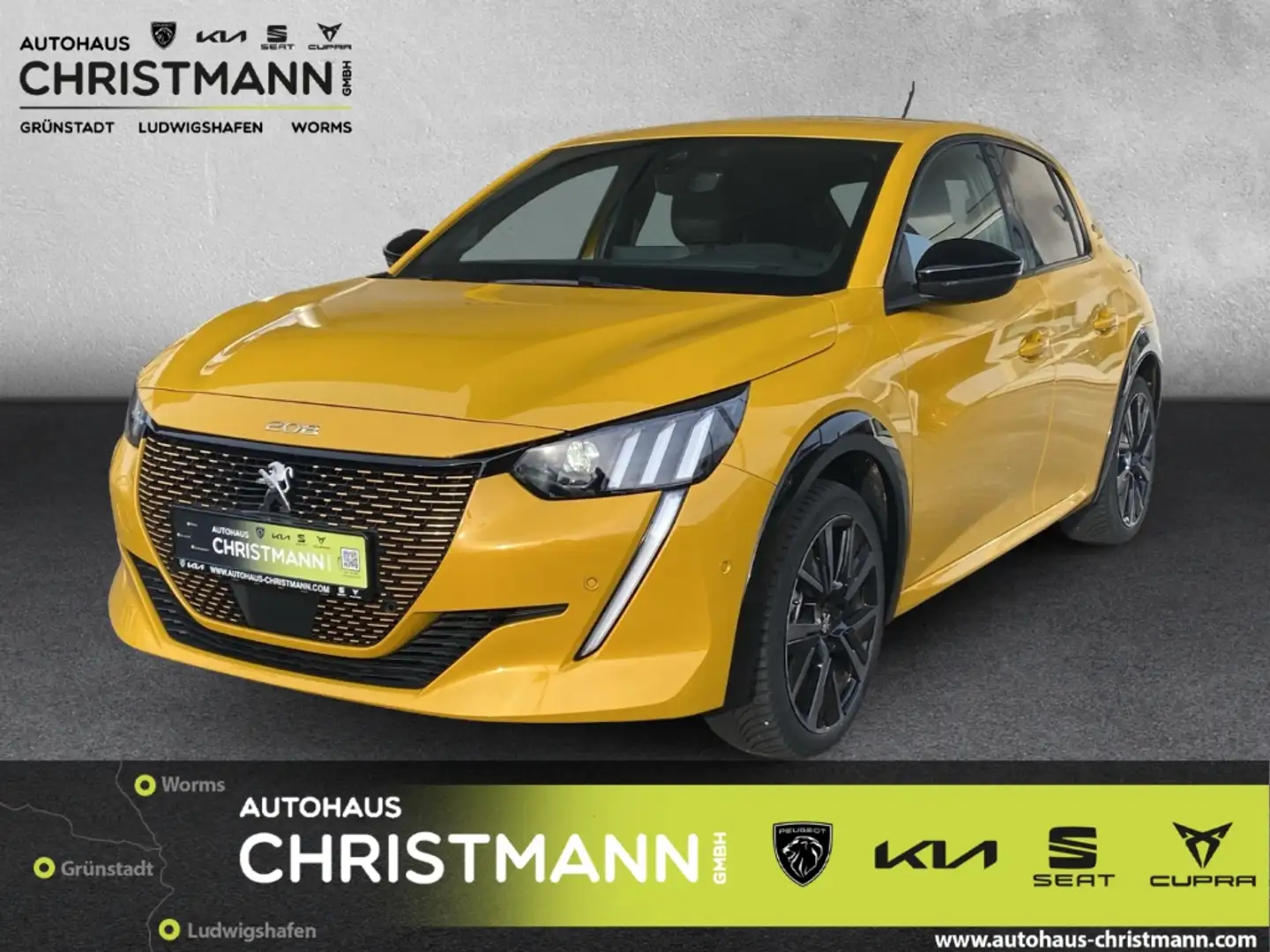 Peugeot 208 e- GT Elektromotor 136 *Navi*Kamera*Sitzheizung* Gelb - 1
