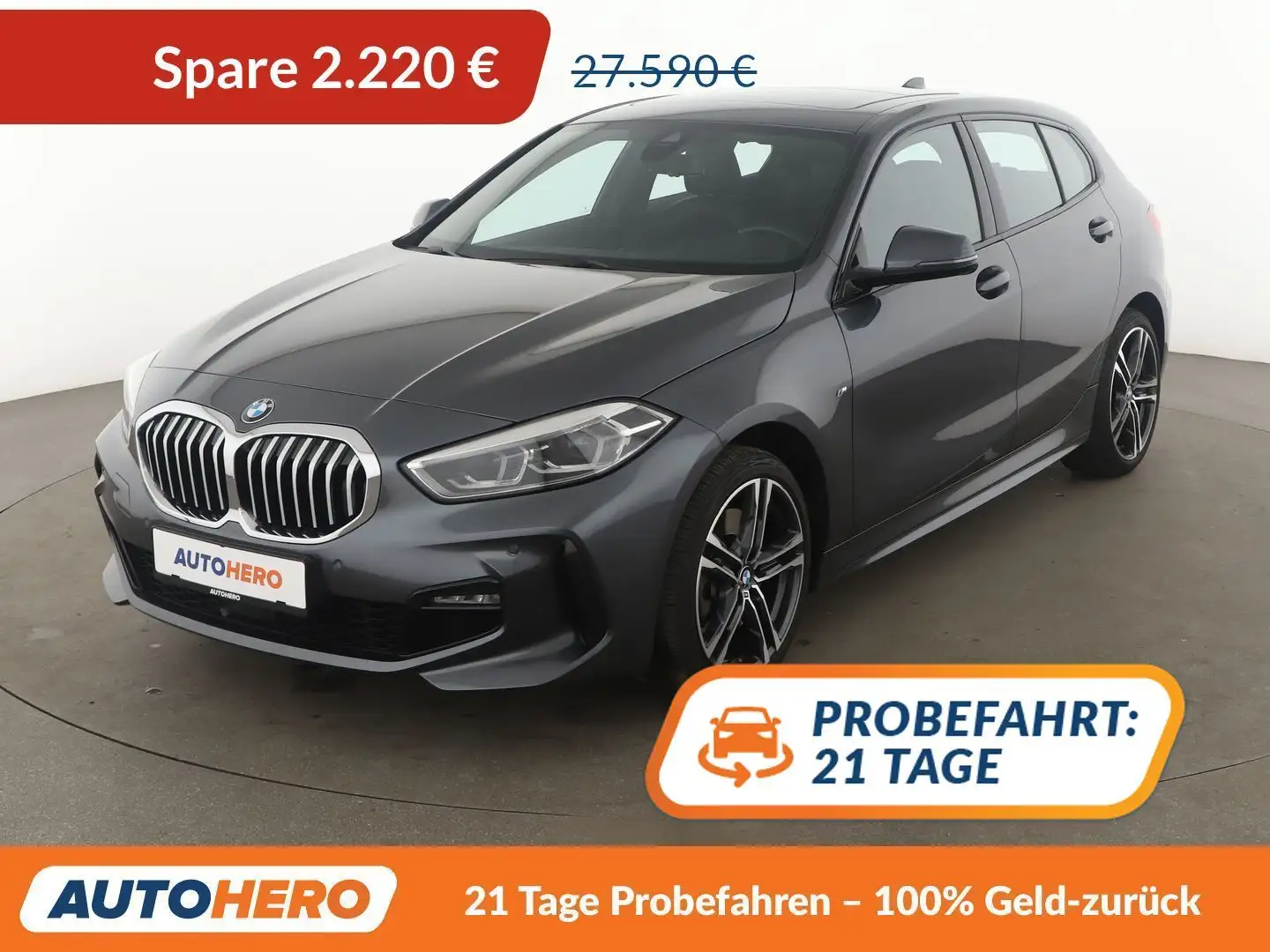 BMW 120 120d xDrive M Sport Aut.*NAVI*LED*PDC*SHZ*TEMPO* Grau - 1