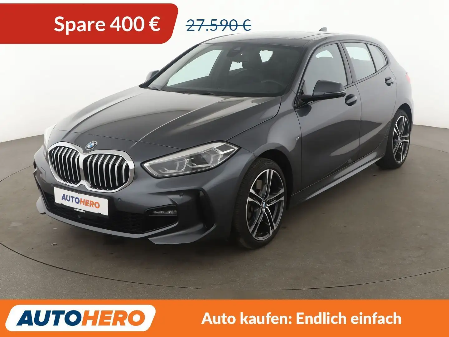 BMW 120 120d xDrive M Sport Aut.*NAVI*LED*PDC*SHZ*TEMPO* Gris - 1