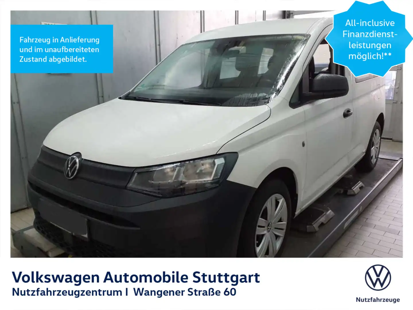 Volkswagen Caddy Kombi 2.0 TDI Euro 6d ISC FCM Klima AHK Weiß - 1
