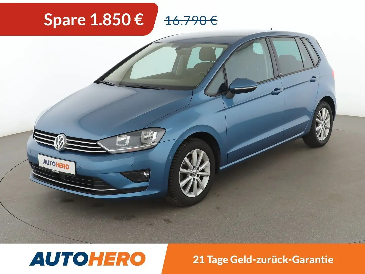 Volkswagen Golf Sportsvan 1.2 TSI Allstar BMT Aut.*NAVI*TEMPO*CAM*PDC*SHZ* Blau - 1