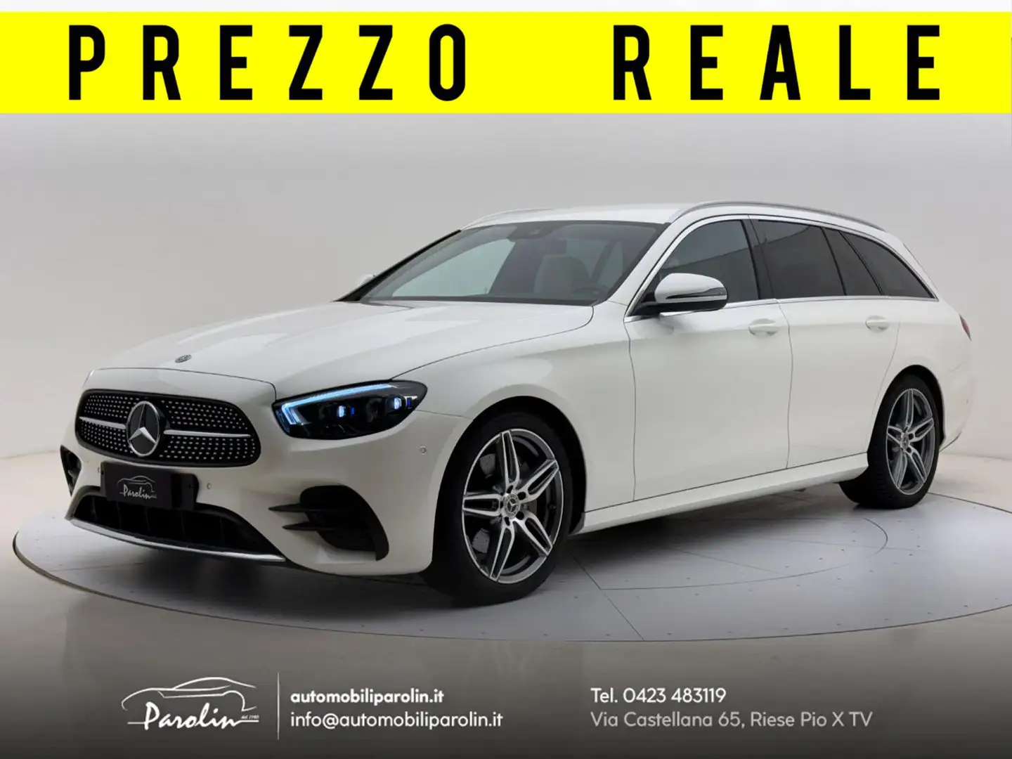 Mercedes-Benz E 220 d SW Auto Premium AMG Restyling-Gancio-Multibeam Blanc - 1