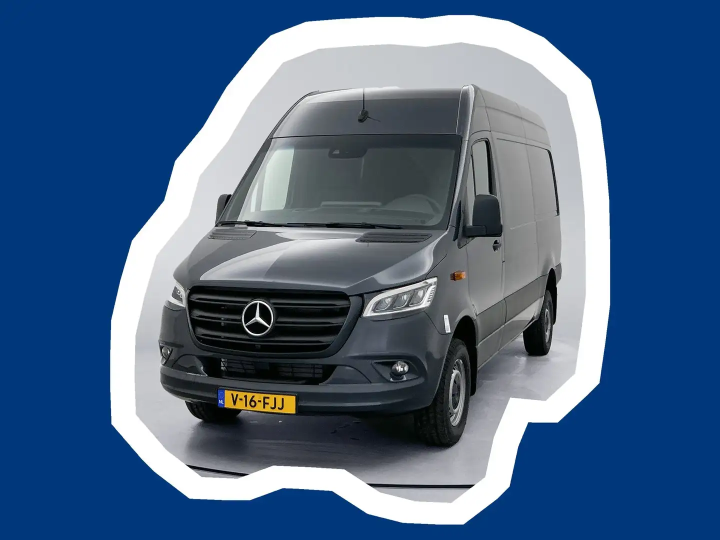 Mercedes-Benz Sprinter 319 1.9 CDI 366 L2H2 9G-Automaat Nieuw BPM Vrij LE Grijs - 1