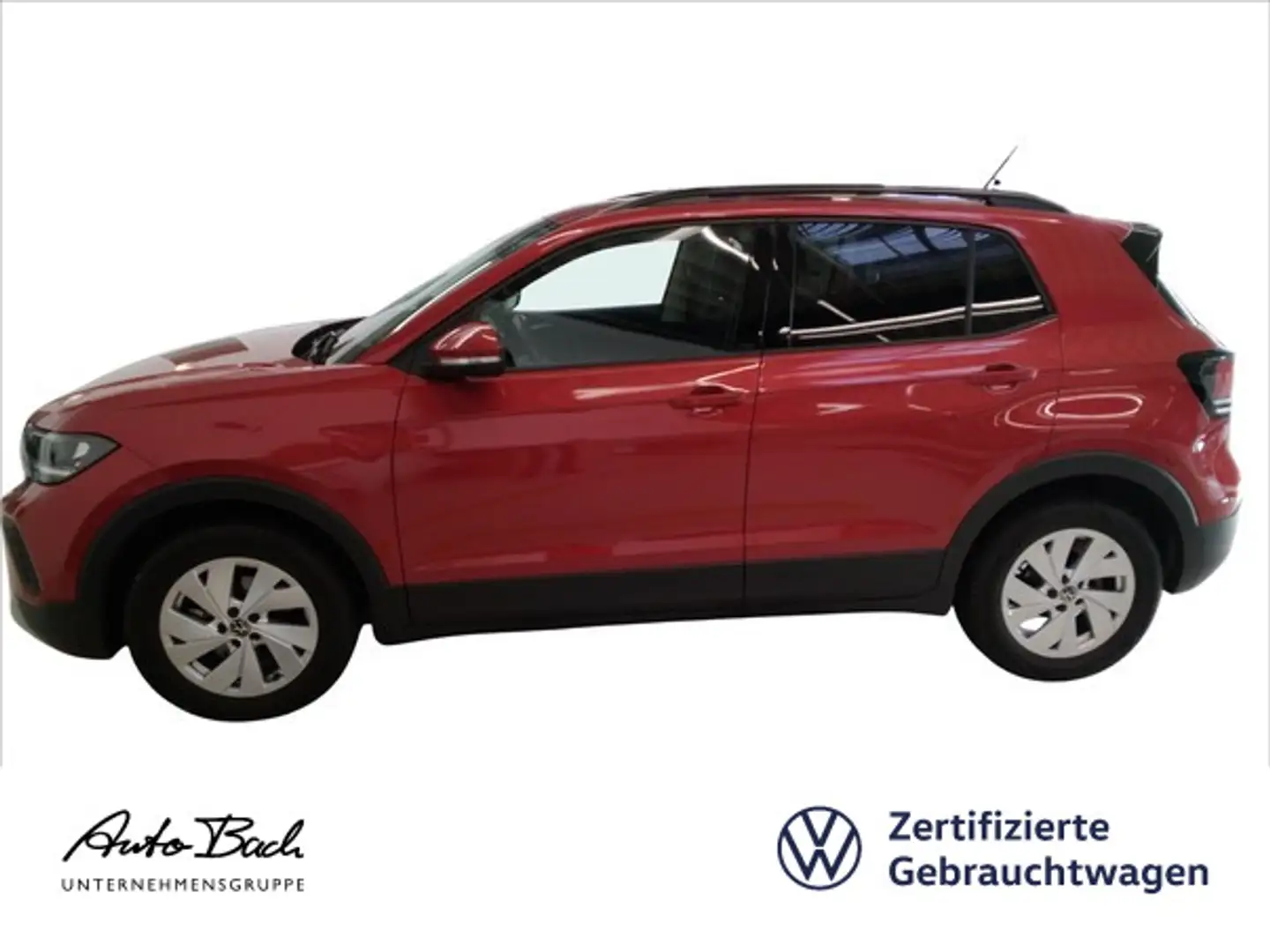 Volkswagen T-Cross 1.0 TSI Life DSG LED Digital Cockpit ACC Rojo - 1
