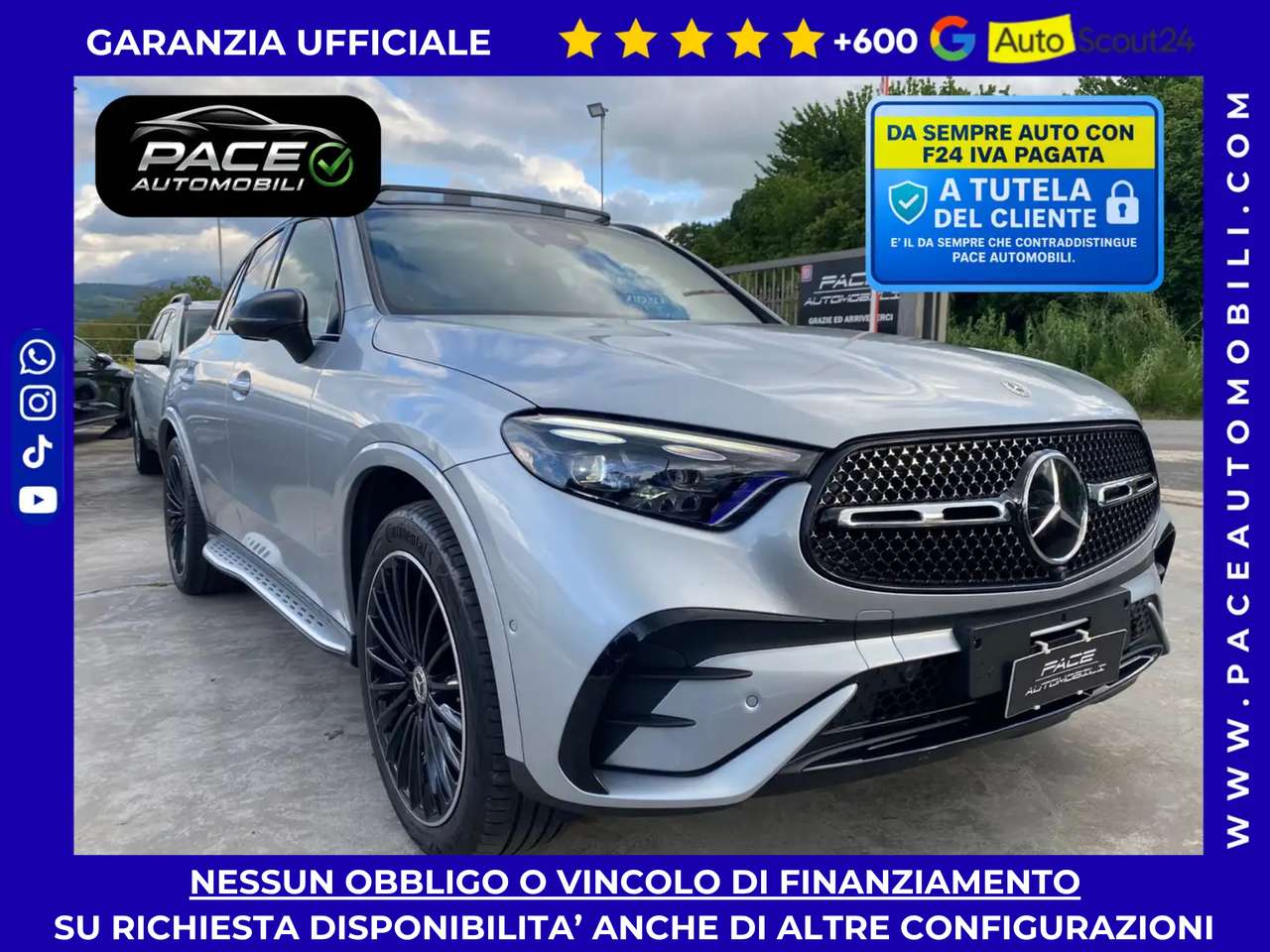 Mercedes-Benz GLC 300 D PREMIUM AMG NIGHT PACK TETTO PELLE 20"KAMERA PDC