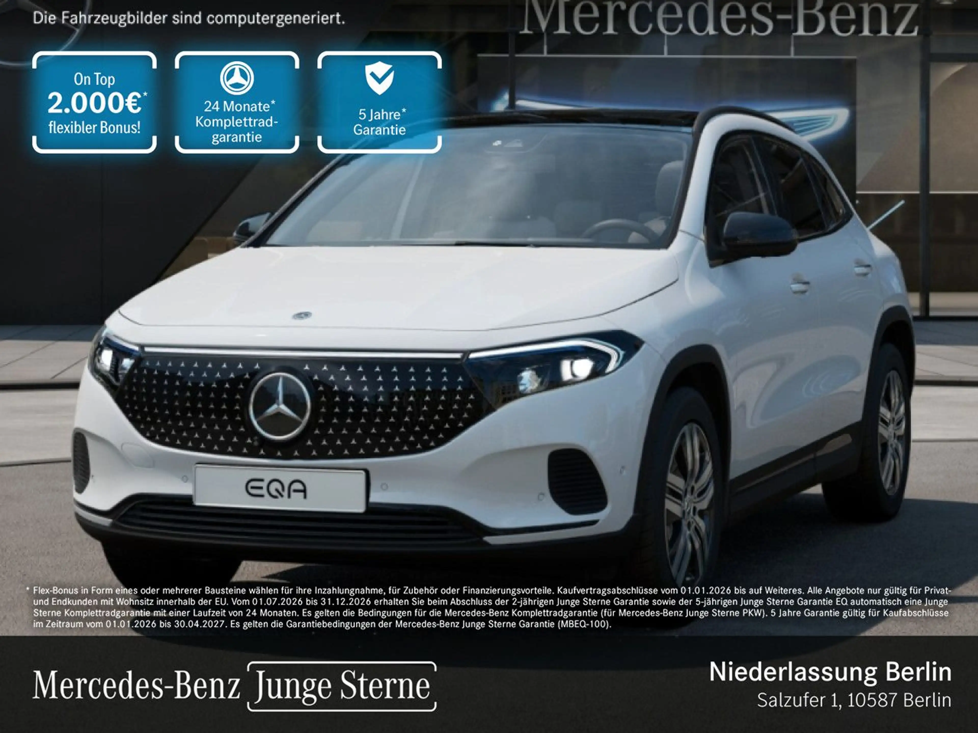Mercedes-Benz EQA 350 4M ELECTRICART+NIGHT+PLUS-PAKET+AHK+PANO