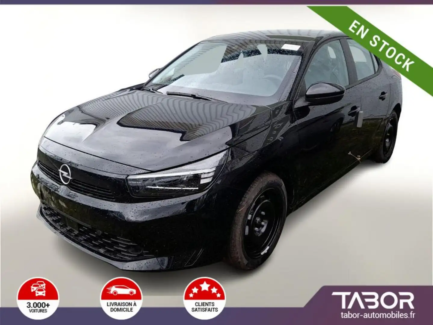 Opel Corsa 1.2 Turbo 100 AT8 Edition radar AppC Noir - 1