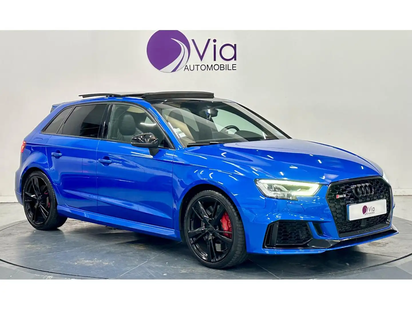 Audi RS3 2.5 TFSI 400 QUATTRO / ORIGINE FRANCE / LIGNE MILTEK Bleu - 2