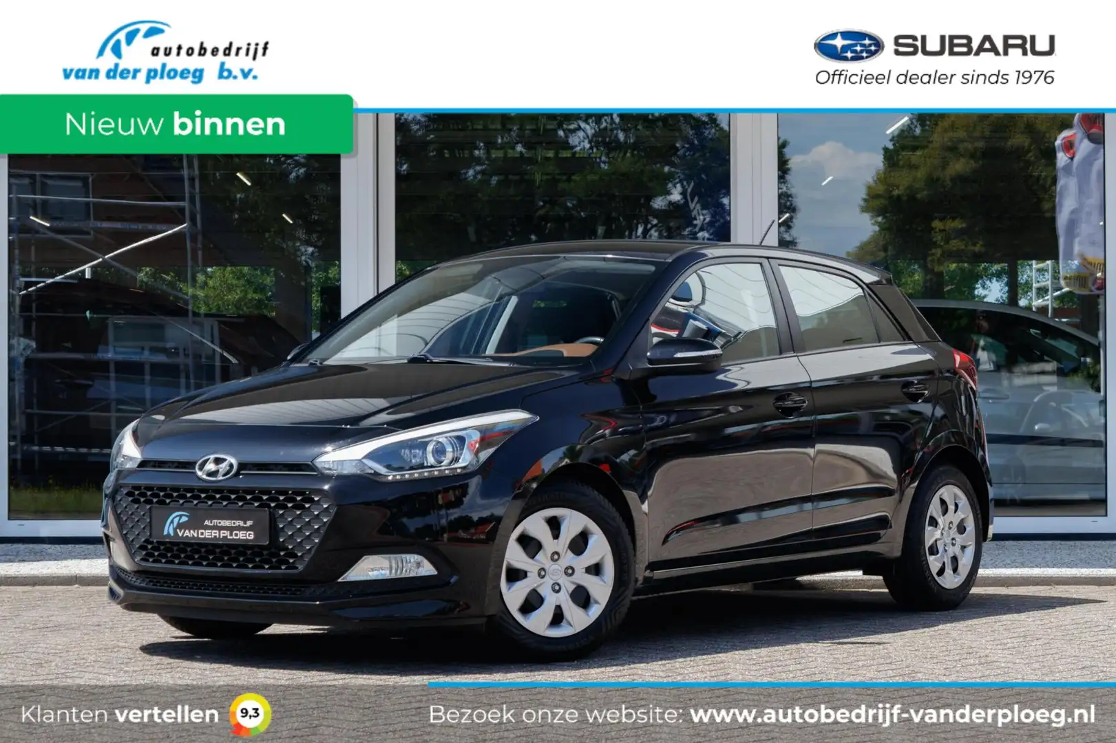 Hyundai i20 1.2 HP i-Motion | Airco | Cruise control | Parkeer Zwart - 1