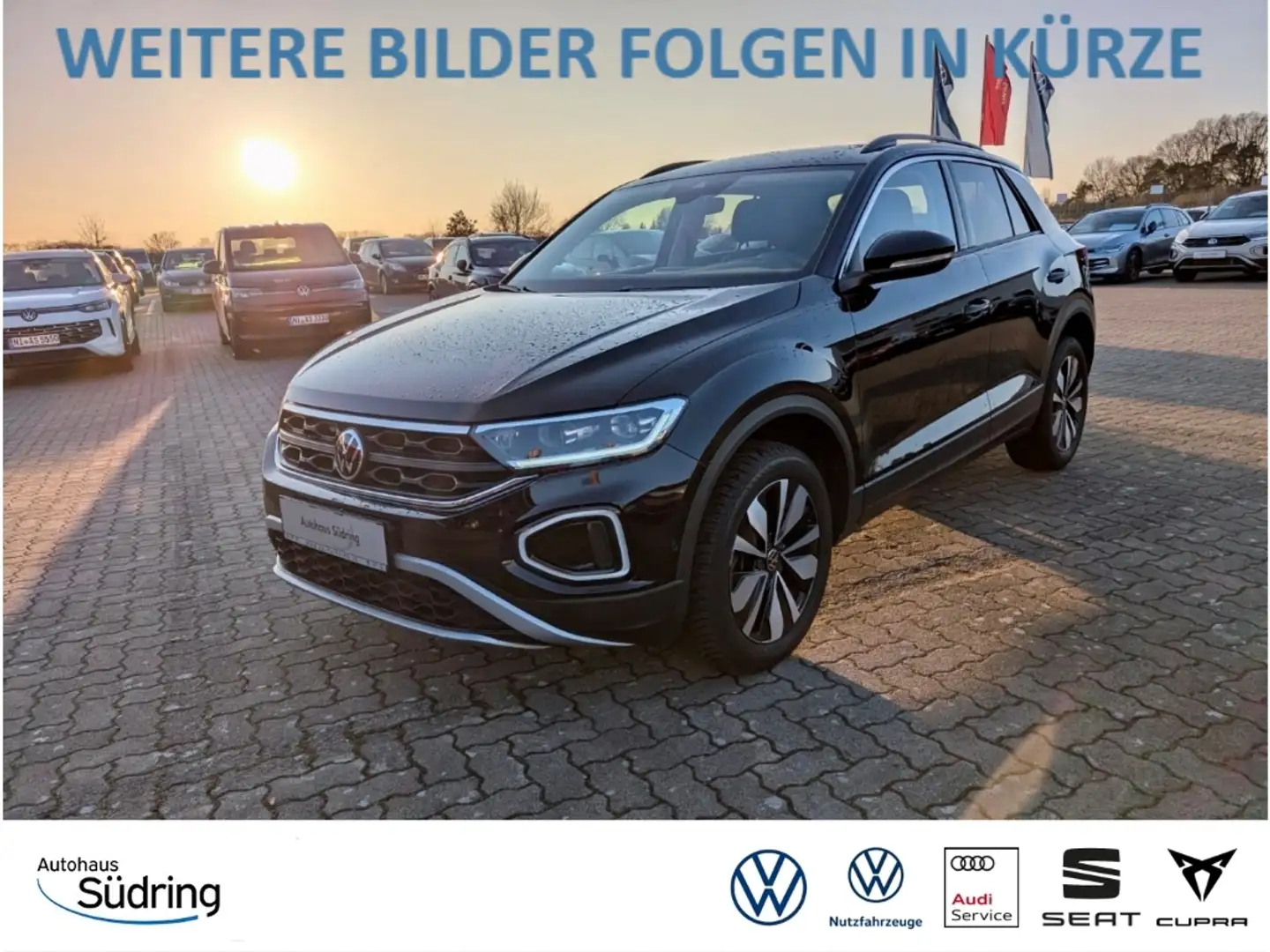 Volkswagen T-Roc 2,0 TDI GOAL DSG AHK Navi LED ACC CarPlay Schwarz - 1