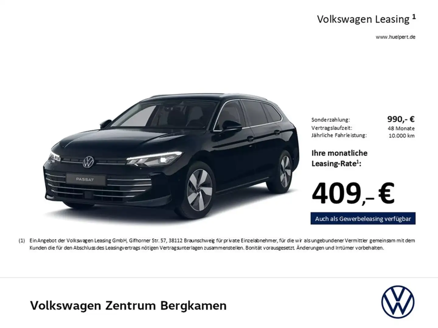 Volkswagen Passat Variant 1.5 BUSINESS 360°KAMERA AHK ACC Schwarz - 2