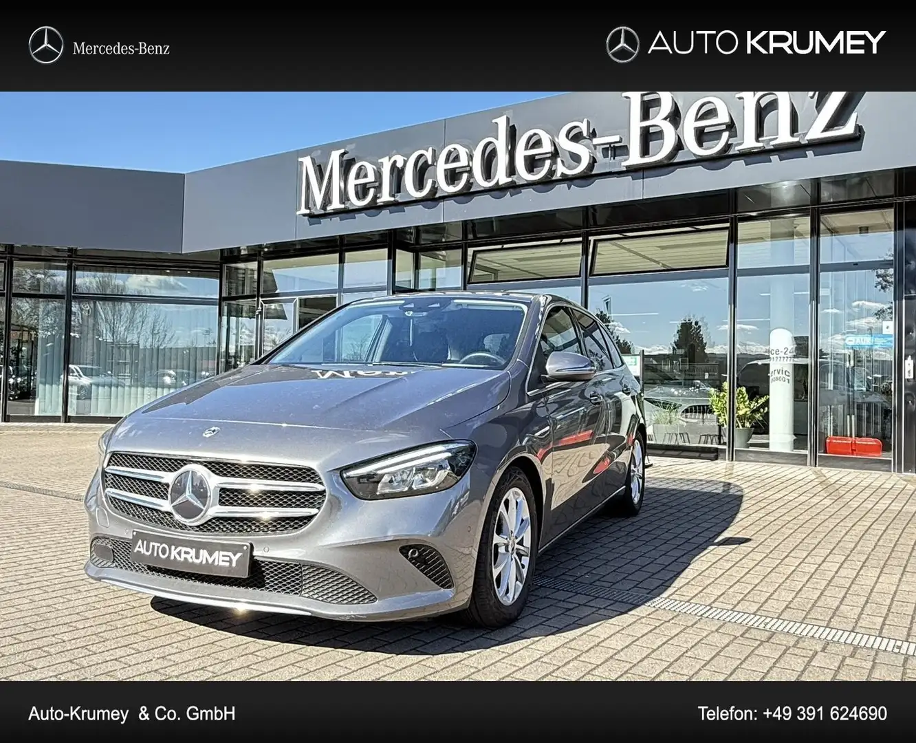 Mercedes-Benz B 180 Progressive+LED+Spur-Paket+Park-Assist. Grau - 1
