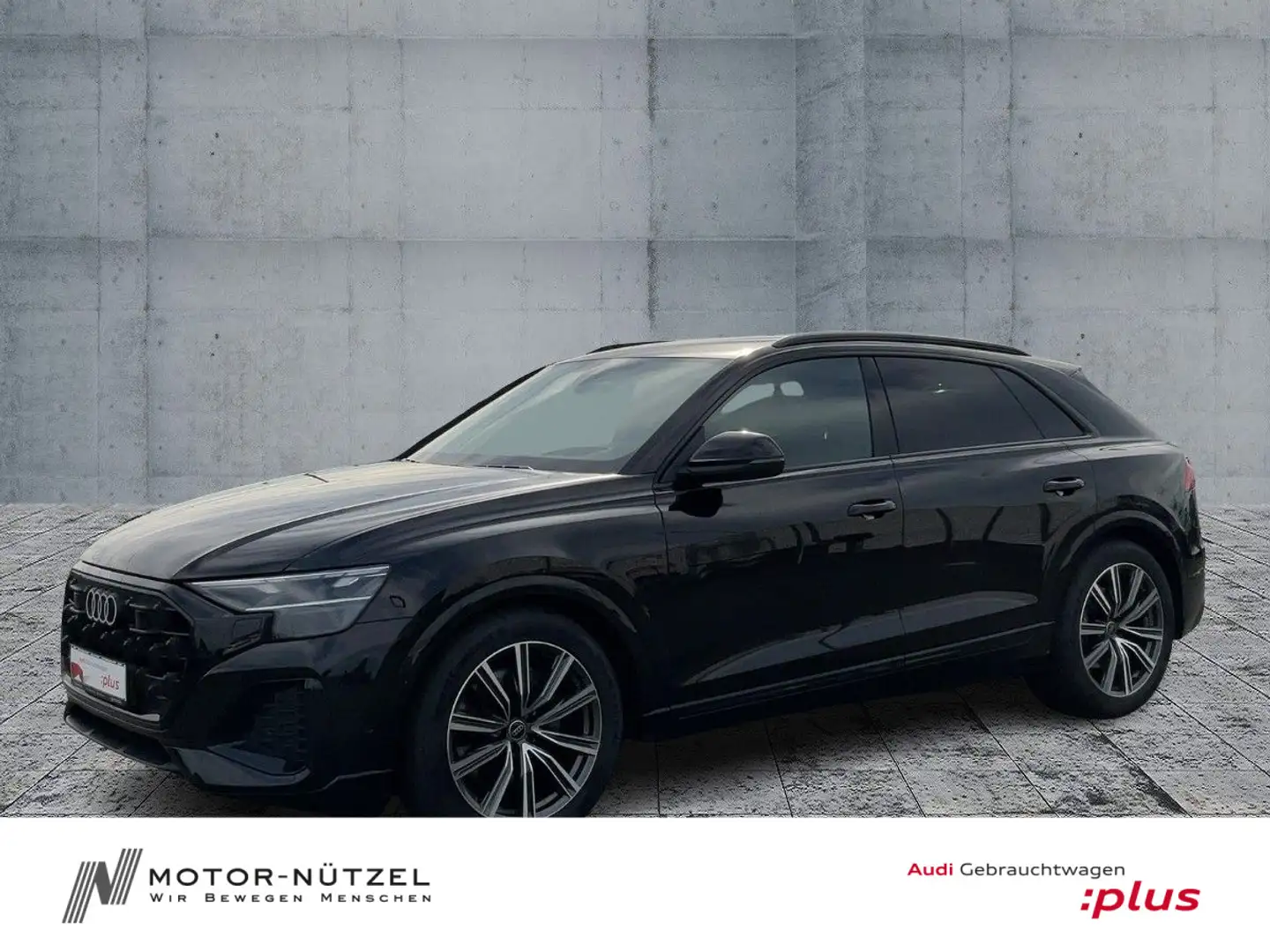 Audi Q8 45 TDI QU MATRIX+NAV+HuD+AIR+ACC+AHK+360°+21" Schwarz - 1
