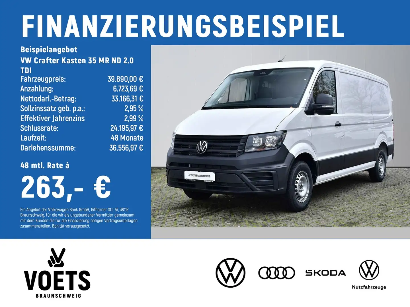 Volkswagen Crafter Kasten 35  MR ND 2.0 TDI Bianco - 2