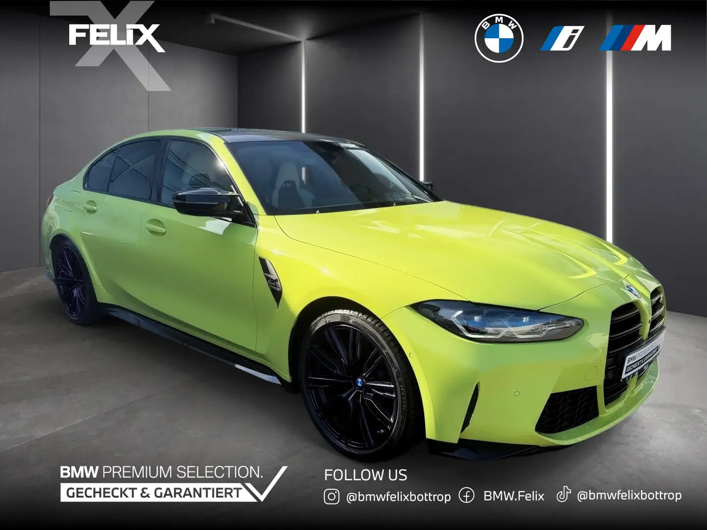 BMW M3 Competition Limousine+xDrive+LASER+LIVE COCKPIT PR Gelb - 1