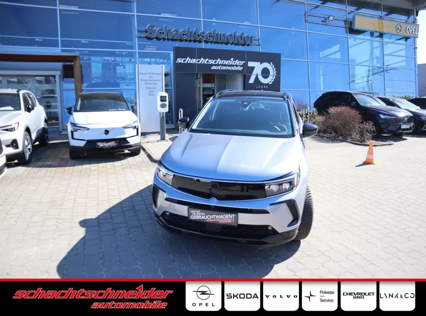 Opel Grandland GS 1.2 Turbo+Pixel-LED+AGR-Sitz+ Silber - 1