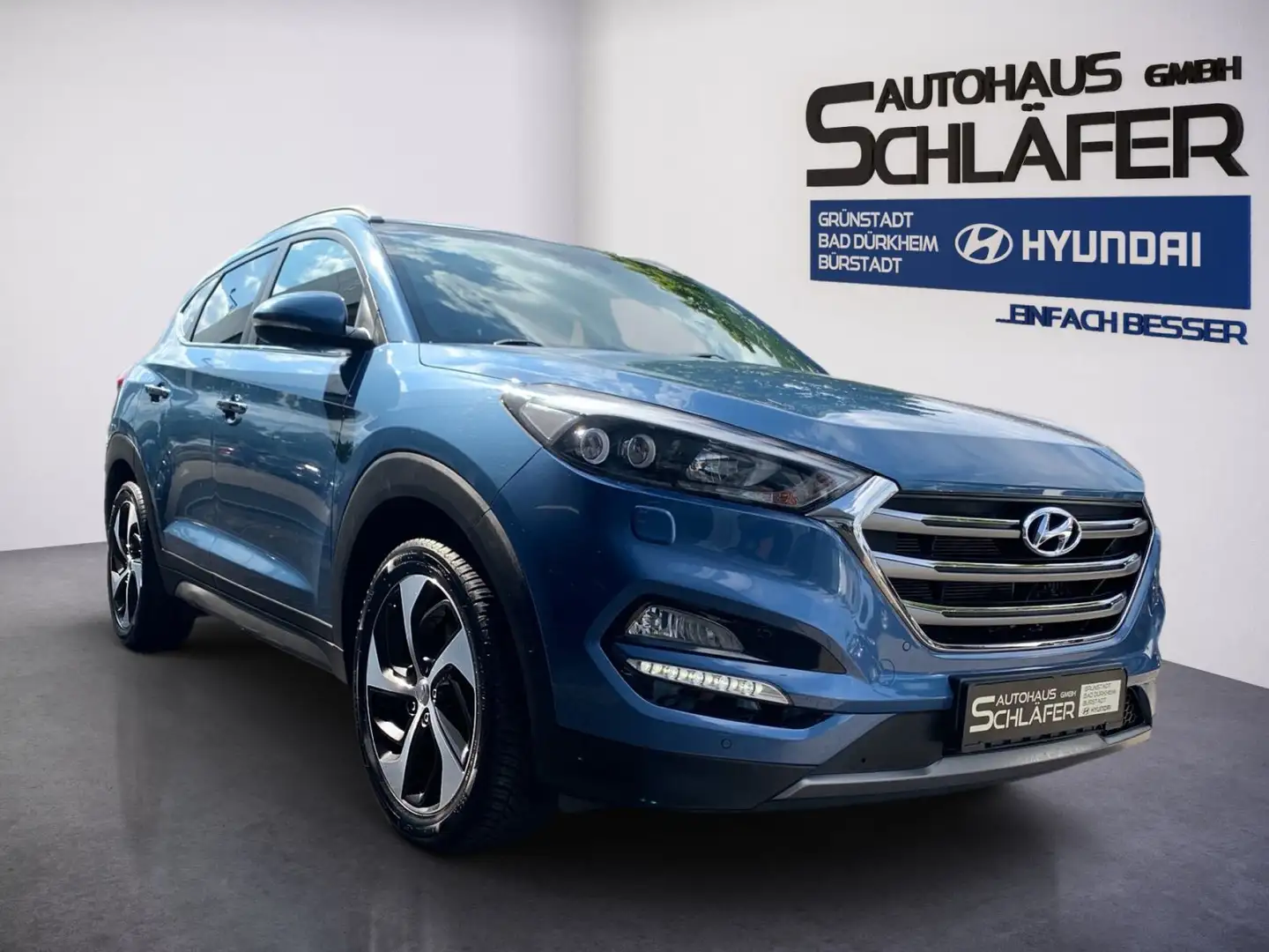 Hyundai TUCSON TUCSON 1.6 Turbo Automatik Premium 4WD Bleu - 2