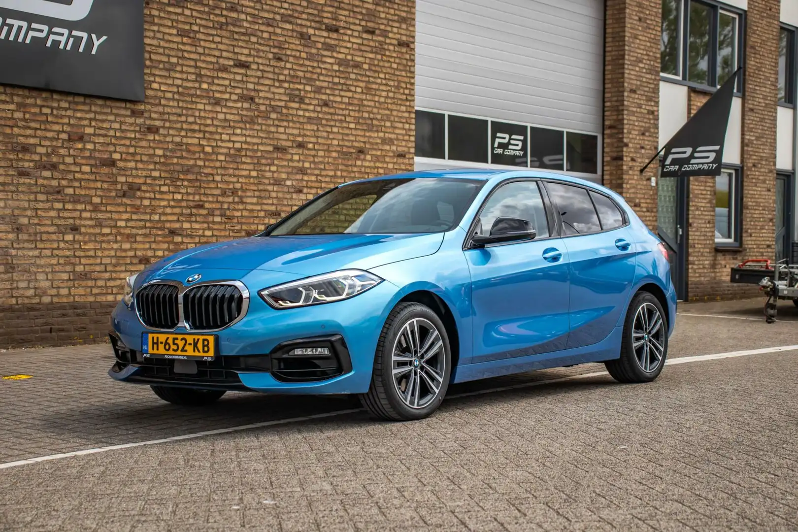 BMW 118 1-serie 118i Sport Executive, NAP,Half Leder,Carpl Azul - 2
