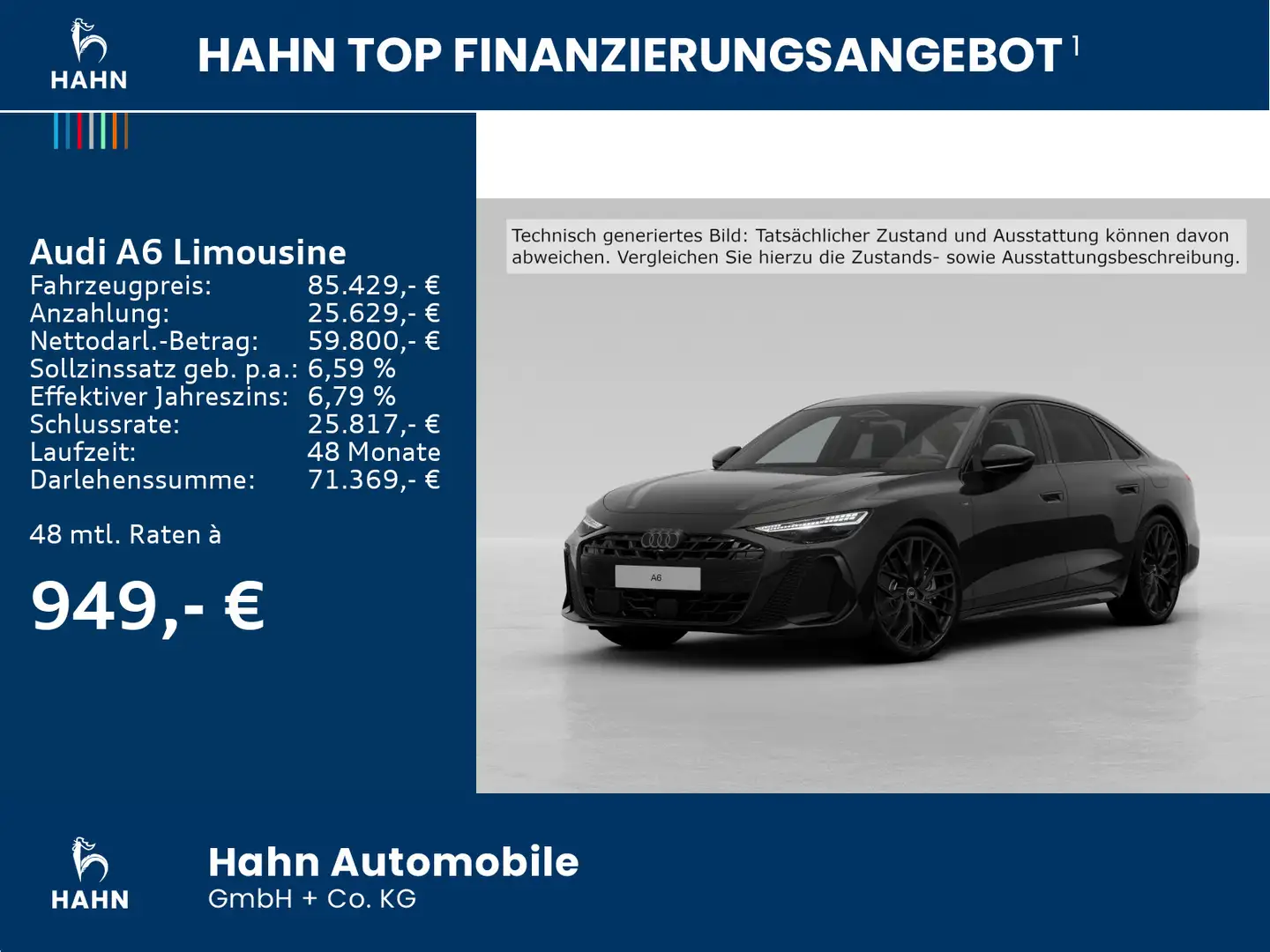 Audi A6 e-hybrid quattro 220 kw, Tech+, Schwarz - 2
