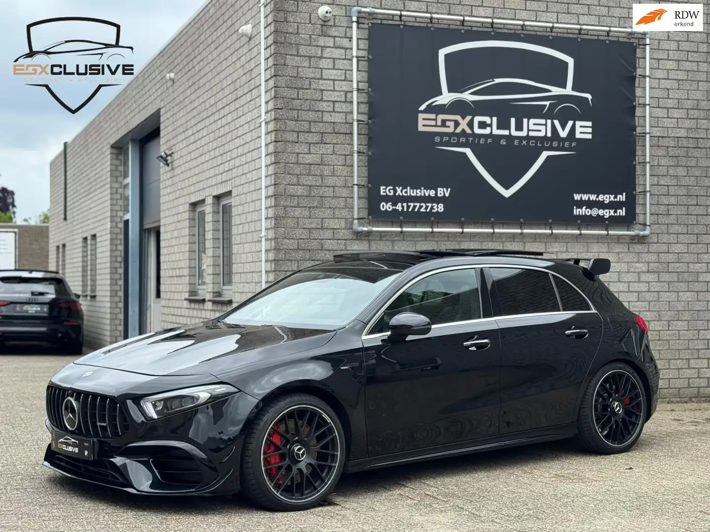 Mercedes-Benz A 45 AMG S 4MATIC+ Pano|Keyless|Memory|Burmester|Stoel Koel Fekete - 1