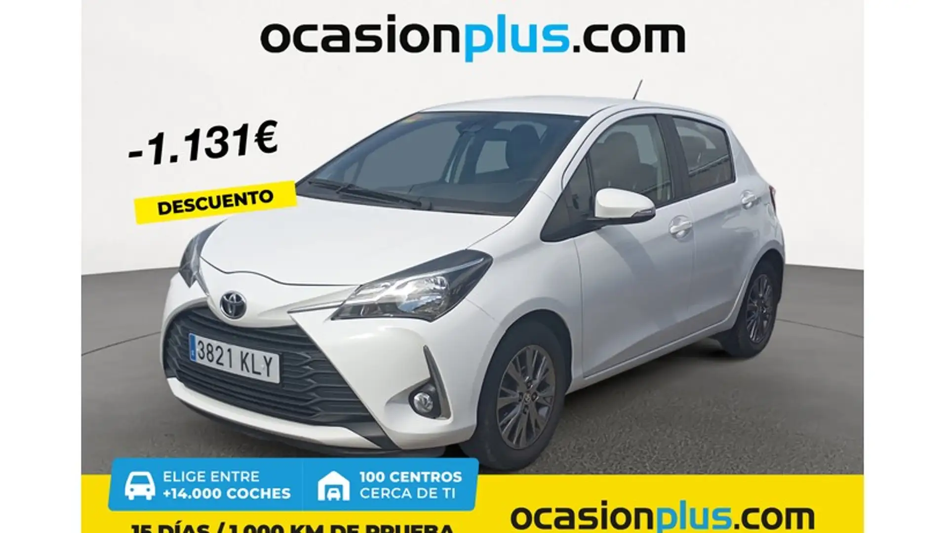 Toyota Yaris 1.0 Active Blanc - 1