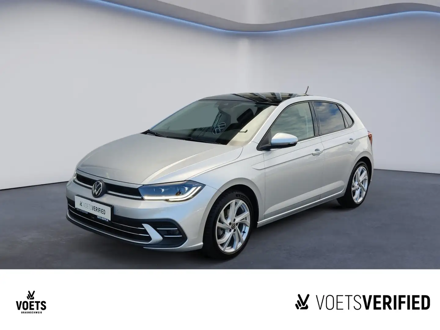 Volkswagen Polo R-Line 1.0 TSI DSG ACC+MATRIX-LED+RearView Silber - 1
