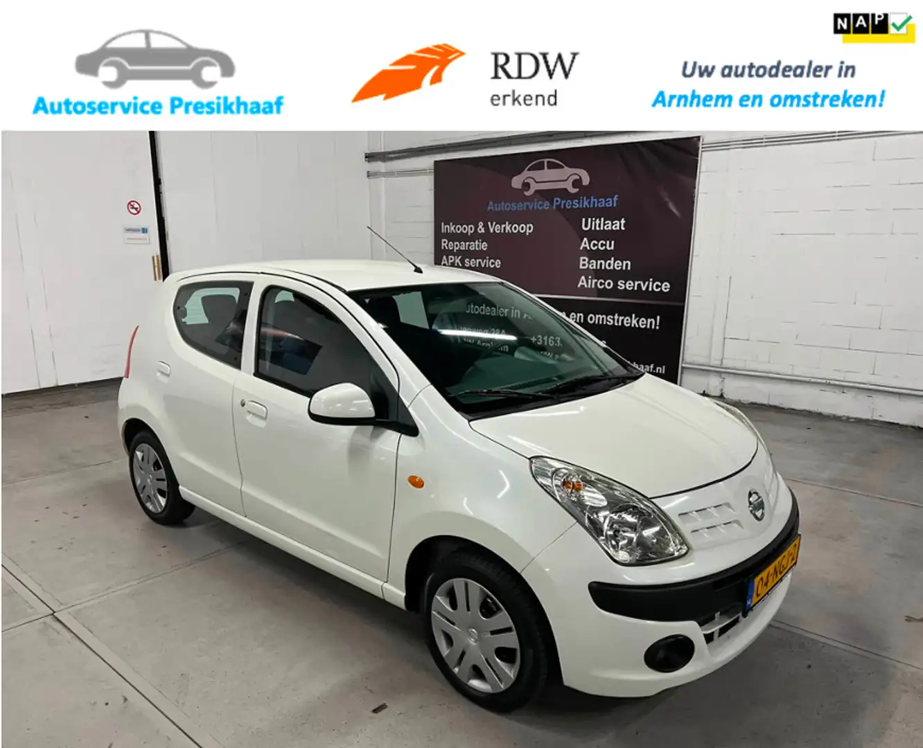 Nissan Pixo 1.0 Acenta AIRCO / NAP / NIEUWE KOPPELING Weiß - 1