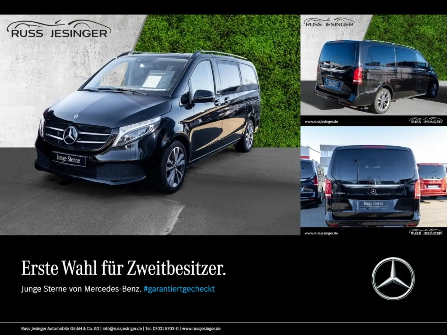 Mercedes-Benz V 300 Edition Lang Klima Navi LED Liege-Paket Nero - 1
