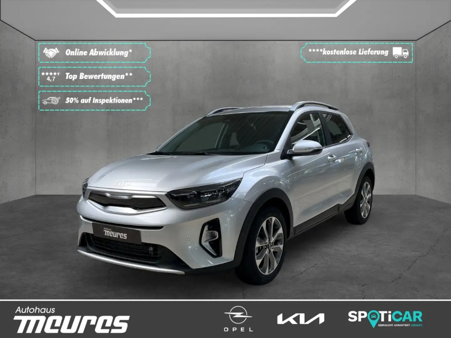 Kia Stonic Spirit 1.0 T-GDI Mild-Hybrid Allwetter Silber - 1