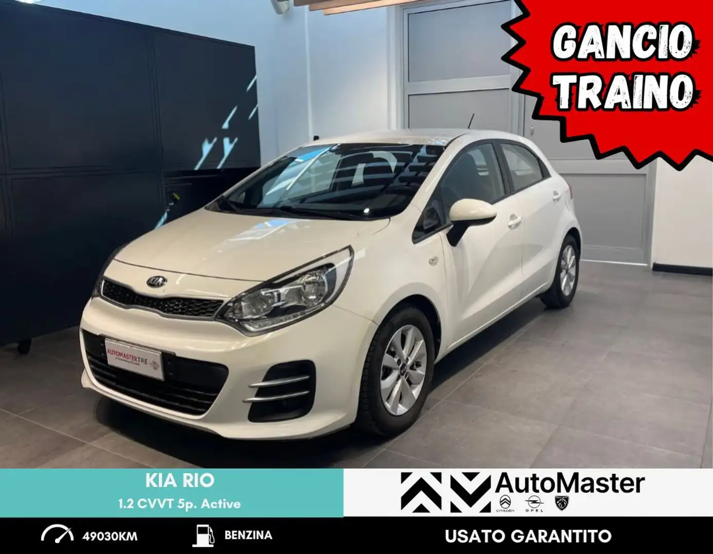 Kia Rio Rio 1.2 CVVT 5p. Active - NEOPATENTATI Weiß - 1