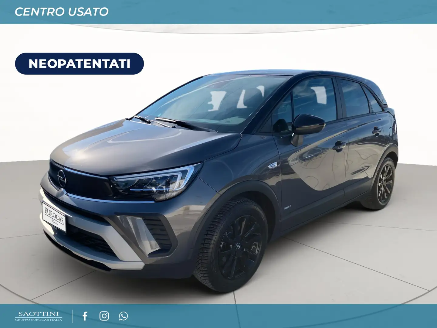 Opel Crossland 1.2 Design&Tech s&s 83 CV Gris - 1